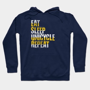 Eat Sleep Unicycle Repeat Hoodie